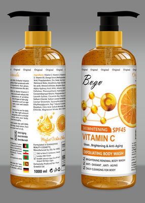 Тело мытья тела геля ливня витамина C оранжевое Отшелушивание Moisturising Scrub