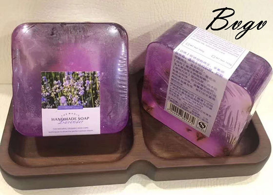 Выдержка Lavander забеливая смотрит на моющее средство 120g чувствительной кожи цвета пурпура мыла